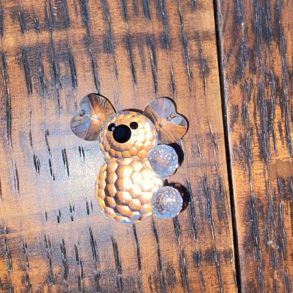 Swarovski Crystal Koala Figurine - Clear and Black - Picture 3 of 4